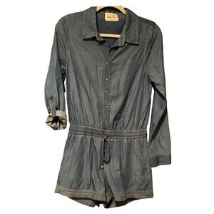 Morgan Claire Lightweight Romper Long Sleeves Size Small Junper
